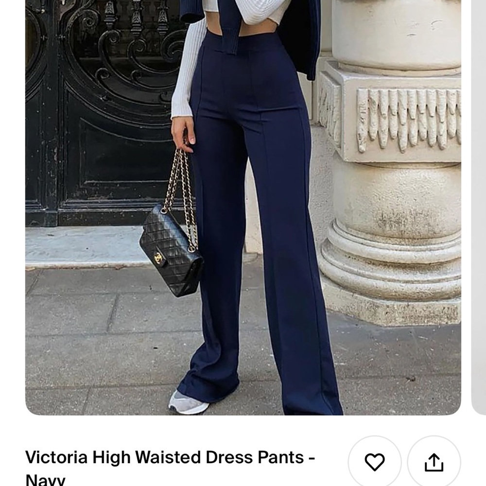 Fashion Nova Victoria High Waisted Dress Pants
